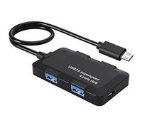 AreMe Adaptador micro USB OTG con 4 puertos USB + puerto de alimentación