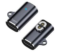 AreMe Paquete de 2 adaptadores de Cargador magnético Tipo C, convertidor de Carga USB-C para AfterShokz Aeropex, Shokz OpenRun, OpenRun Pro, OpenRun Mini, OpenComm sin Cable de Carga, Gris
