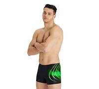 ARENA 005125 Placement Bañador corto para hombre, Negro/Soft Green, 50