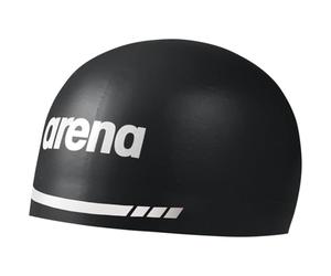 ARENA 3D Soft Gorro de natación, Unisex Adulto, Negro, L