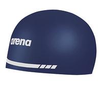 Arena 3D Soft USA - Gorro de natación Unisex de Silicona para Adultos, Hombres y Mujeres, Kit de natación para Practicar en la Piscina y para Carreras, Color Azul Marino, Talla XL