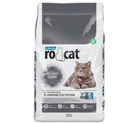 Arena aglomerante de carbón activado para gatos - RoCat - Cantidad: 10 L