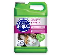 Arena aglomerante ligera premium Cat's Pride: pura y fresca, hasta 10 das de potente control de olores, aroma a varios gatos, 10 libras
