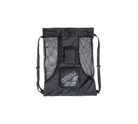 Arena All Set - Bolsa de malla para piscina o playa, con cordón, para accesorios de natación, bolsa de poliéster de secado rápido, para ejercicios de natación, color negro, 40 litros