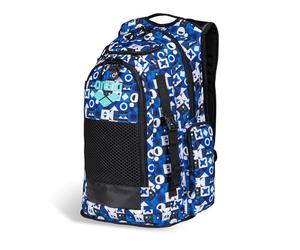 ARENA Allset - Mochila para piscina, natación, 45 litros, azul y blanco