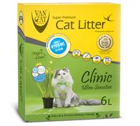 Arena antibacteriana para gato Clinic Ultra Sensetive - VanCat - Cantidad: 6 L