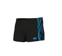Arena Bañador Corto Feel para Hombre Graphic, Black-Turquoise, 90