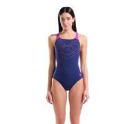 ARENA bañador de Mujer Performance con Espalda Swim Pro y Estampado gráfico
