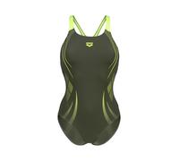 ARENA Bañador de natación 'POSEIDONIA' verde claro / verde oscuro, Talla XS