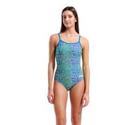 ARENA Bañador de una pieza LIGHTDROP. Color Estampado Azul/Verde