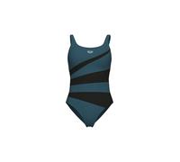 ARENA Bañador Isabella Wing Back C para mujer verde oscuro | 48C