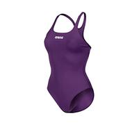 ARENA Bañador Liso Performance para Mujer, Swim Pro Team, Plum-white, 36, 004760