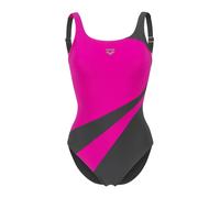 ARENA Bañador moldeador 'SHAPEWEAR Lili C-CUP' antracita / lila neón L EUR
