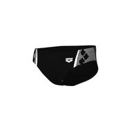 ARENA Bañador Slip Feel para Hombre Graphic, Black-White, 110