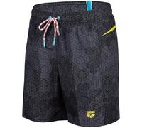 Arena beach boxer allover printed pro black multi/soft green s - uk32