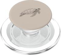 Arena/Beige/Tan - Bonita Tortuga para Amantes de Las Tortugas océano PopSockets PopGrip para MagSafe