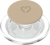 Arena/Beige/Tan Corazón Femenino Minimalista PopSockets PopGrip para MagSafe
