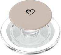 Arena/Beige/Tan - Corazón Minimalista Love PopSockets PopGrip para MagSafe