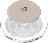 Arena/Beige/Tan - Corazón Minimalista Love PopSockets PopGrip para MagSafe