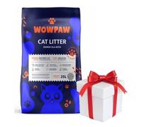 Arena Bentonita WOW PAW - Sin Olor para Gatos 25L + ¡Sorpresa para Gato GRATIS!