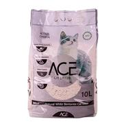 Arena Blanca Aglomerante Super Premium para Gatos con Carbón Activo 10l, excelente para controlar los olores. 100% Bentonita Natural. con una Alta retencion de líquido Superior.