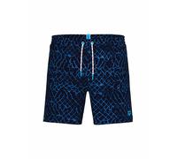ARENA Bóxer de baño para hombre Beach Allover azul oscuro | S