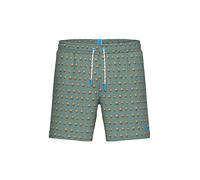 ARENA Bóxer de baño para hombre Beach Boxer Allover verde oscuro | L