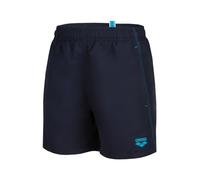 Arena Boys' Beach Boxer Solid R, Pantalones Cortos de Playa Niños, Navy-Turquoise,
