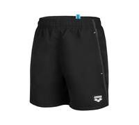 Arena Boys' Beach Boxer Solid R, Pantalones Cortos de Playa Niños, Black-White,