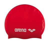 Gorro de natación arena classic silicone rojo/blanco Talla única