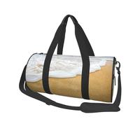 Arena con Conchas de mar, Bolsa de Viaje de Gran Capacidad, Bolso Redondo, Bolsa de Viaje Deportiva, Bolsa de Mano, Bolsa de Fitness
