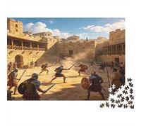 Arena de Gladiadores Roma Antigua Puzzle de 1000 Piezas Papel para Adultos Escena Histórica Familiar Decoración Regalo Relajante 70x50cm/1000pcs