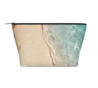 Arena De Mar con Estrella De Mar, Bolsa de artículos de tocador Bolsa de Maquillaje Bolsa de cosméticos Bolsa de artículos de tocador de Viaje portátil