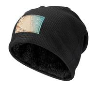 Arena de mar con Estrellas de mar,Gorro de Punto Tipo gofre, Gorro de Invierno de poliéster con Forro Polar cálido para Hombres y Mujeres.