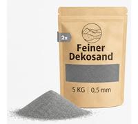 Arena decorativa gris claro, 10 kg, piedras decorativas finas para jarrones, vasos, decoración de mesa y floristería