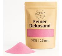Arena decorativa rosa 5 kg - Piedras decorativas finas para jarrones, vasos, decoración de mesa y floristería