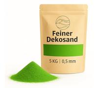 Arena decorativa verde 5 kg - Piedras decorativas finas para jarrones, vasos, decoración de mesa y floristería