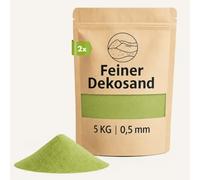 Arena decorativa verde manzana 10 kg - Piedras decorativas finas para jarrones, vasos, decoración de mesa y floristería