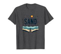 Arena en mis Pantalones: Humor de Vacaciones de Verano en la Playa Camiseta, Hombre, Jaspeado Oscuro, 4XL