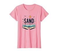 Arena en mis Pantalones: Humor de Vacaciones de Verano en la Playa Camiseta, Mujer, Rosado, L