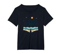 Arena en mis Pantalones: Humor de Vacaciones de Verano en la Playa Camiseta, Mujer Tallas Grandes, Negro, 4XL Grande