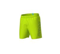 Arena Fundamentals Logo Boxer R Short de Playa, Artic Lime-Mangrove, L Men's