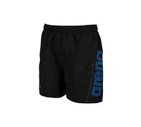 ARENA Fundamentals Logo Pantalones Cortos de Playa, Hombre, Negro/Azul (Pix), L