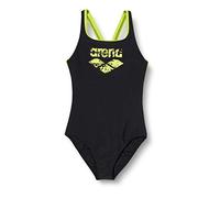 ARENA G Spray Jr Swim Pro Back One Piece One Piece, Niñas, Black/Soft Green, 6-7