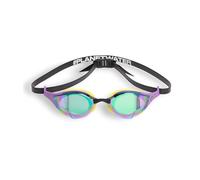 ARENA Gafas de natación unisex Cobra Edge Swipe antivaho para hombres y mujeres, policarbonato espejo/lente sin espejo (esmeralda-ciruela-ciberlima, espejo)