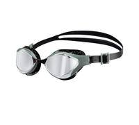 ARENA Gafas de natación unisex para adultos Air-Bold Swipe, antivaho, para entrenamiento, para hombres y mujeres, sellos acolchados, lentes de espejo de comodidad superior, plateado/oliva oscur