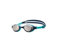 ARENA Gafas de natación unisex para niños de 6 a 12 años, lentes con revestimiento antivaho, correa ajustable, plateado/azul marino/agua