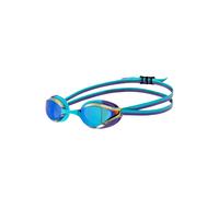 ARENA Python - Gafas de natación unisex para niños de 6 a 12 años, montura pequeña, lente de espejo antivaho, esmeralda/pavo real/ciruela