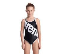 Arena Girls' Logo Swimsuit Black-white Talla: 6-7 | Outlet | kids | Negro