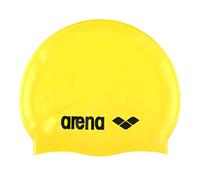 Arena Gorro de natación clásico unisex de silicona suave para entrenamiento intensivo, cómodo, antideslizante, gorro de natación para pelo largo